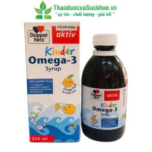 Kinder Omega 3 Syrup: Phát triển trí não và thị lực cho bé yêu