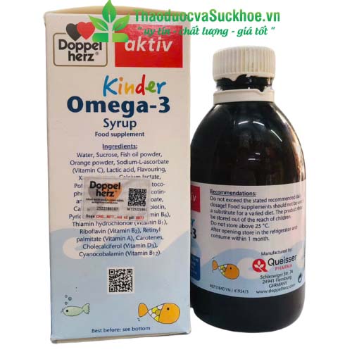 Kinder Omega 3 Syrup: Phát triển trí não và thị lực cho bé yêu Kinder Omega 3 Syrup: Phát triển trí não và thị lực cho bé yêu