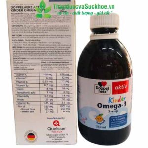 Kinder Omega 3 Syrup: Phát triển trí não và thị lực cho bé yêu